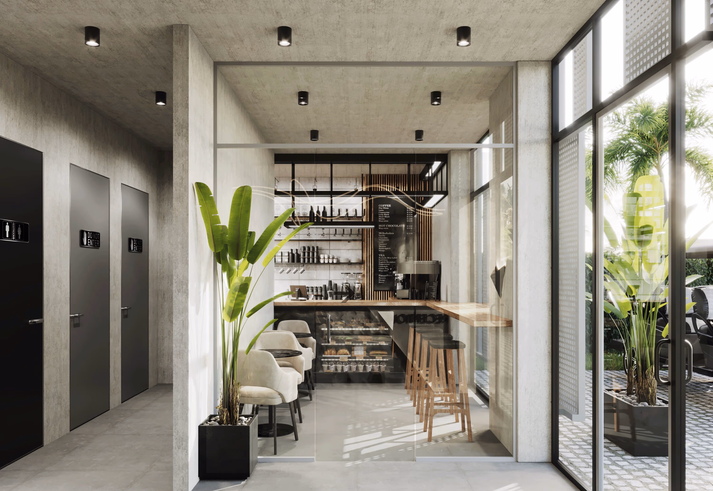 Café in the office building